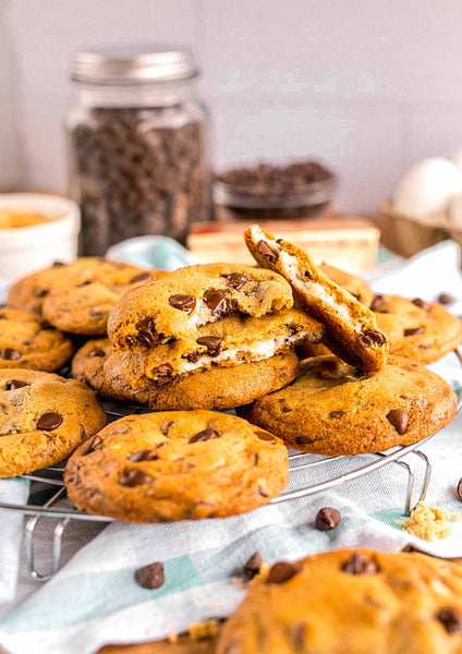 Cheesecake Stuffed Chocolate Chip Cookies