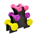 HolaHatha 20-lb Neoprene Weight Set w/ Storage Rack for $36 + free shipping
