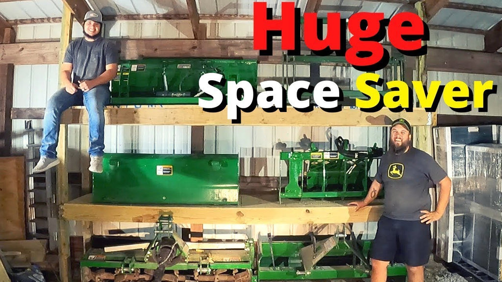 Tractor Implement Storage Easy And Affordable Homemade Compact Tract Clover House Gifts