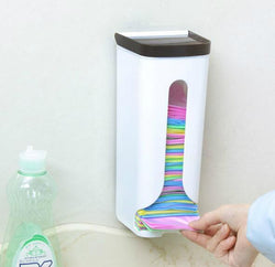 1PC Multifunction Plastic Bag Storage Box Organizer Garbage Bags Collection holder Hanging Kitchen Storage Rack OK 0601