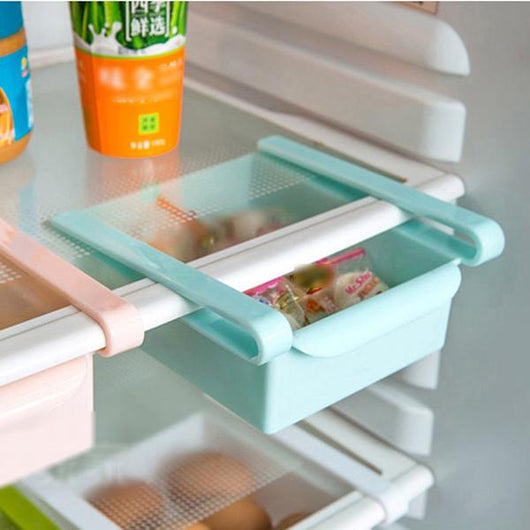 Refrigerator storage shelf drawer