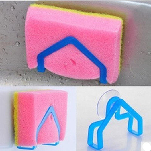 5 pcs Dish Cloths Shelf Sponge Holder Clip Rag Storage Rack Hanger Organization Home Bathroom Kitchen Dish Cloths Rack Suction