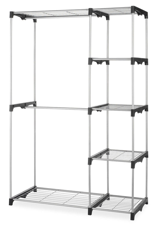 Whitmor Double Rod Freestanding Closet Heavy Duty Storage Organizer