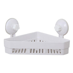 4 Colors Plastic Bathroom Corner Triangle Sucker Storage Racks Wall Mounted Bathroom Shelves Holder Home Organizer