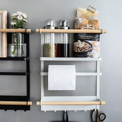 Nordic Kitchen Organizer | Magnetic Fridge Storage Rack