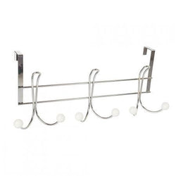 Chrome Over The Door 6 Hooks