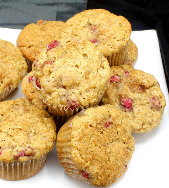 Vegan Rhubarb Muffins