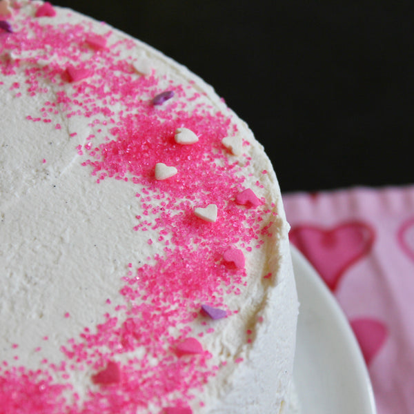 Sponge Cake with Cranberry Curd