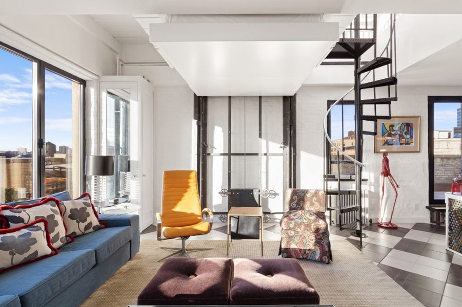 This unique $2.6M UWS penthouse has a bed that descends from the ceiling and a rooftop greenhouse