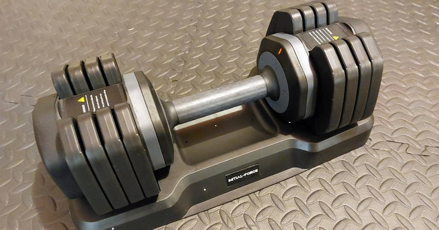 Adjustable Dumbbell Just $102.99 Shipped on Amazon (Easily Change from 15-55lb Weights)