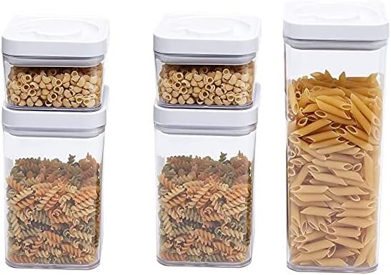 Amazon Basics 5-Piece Square Airtight Food Storage Containers Only $21.39