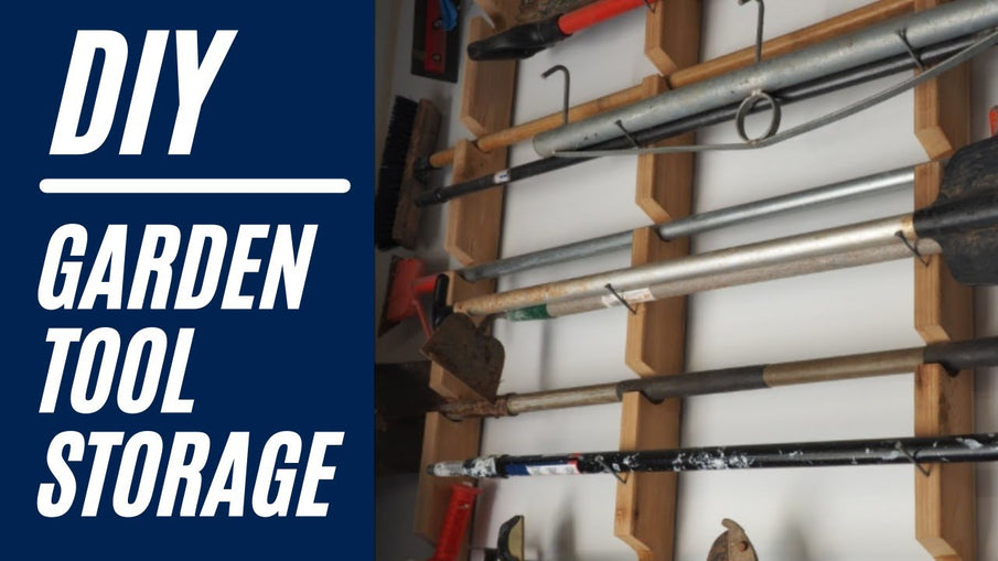 DIY Garden Tool Storage Rack Solution using scrap wood || Custom Design to Hold more Tools by SawHorseDesignBuild (1 year ago)
