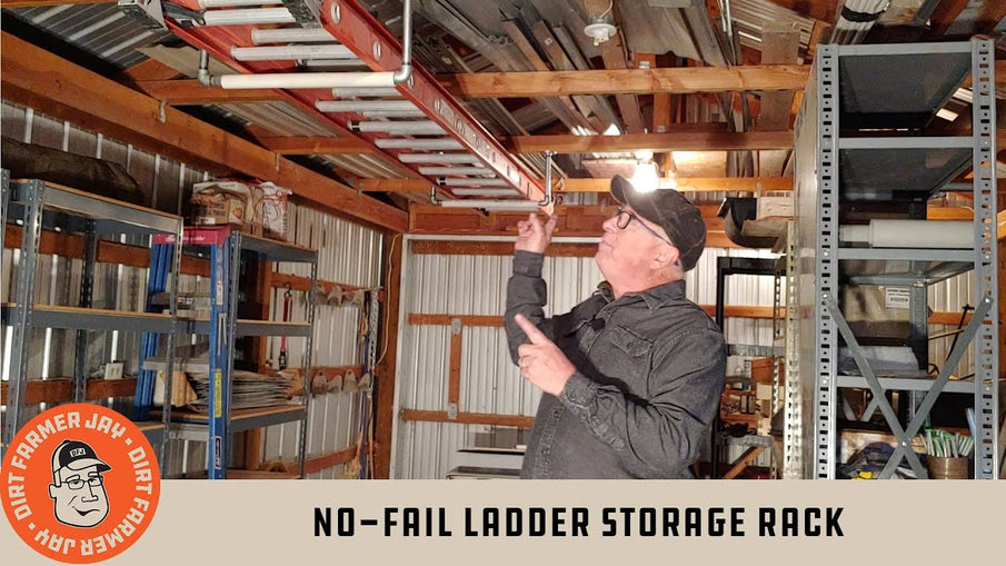 No-Fail Ladder Storage Rack by DirtFarmerJay (1 year ago)