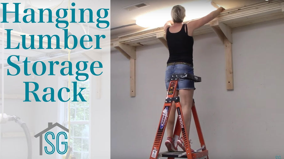 Building a lumber storage rack for my ever growing lumber pile that continually takes over my workshop