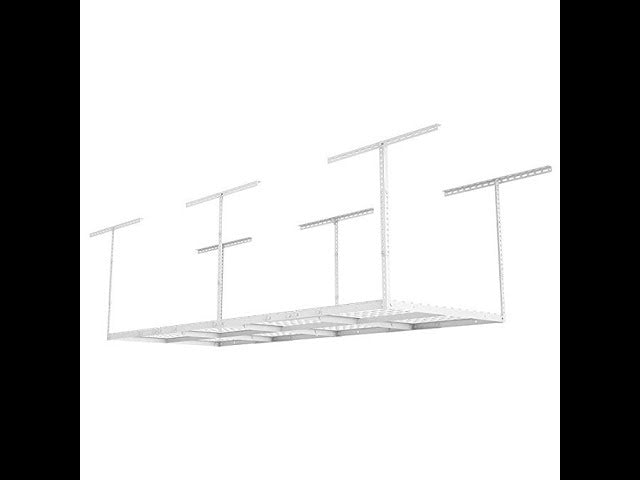 FLEXIMOUNTS 4X8 OVERHEAD GARAGE STORAGE RACK.