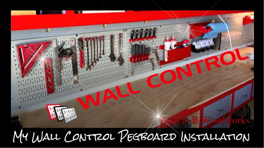 I replaced my old pegboard with a Wall Control peg board system