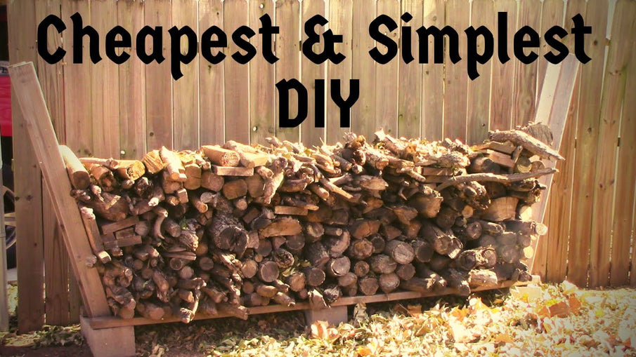 This is my DIY firewood storage rack