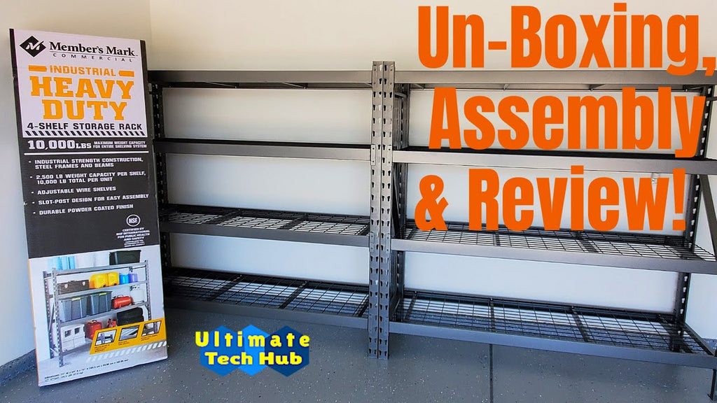 How To Assemble A 4 Shelf Storage Rack-Members Mark Storage Rack by Ul ...