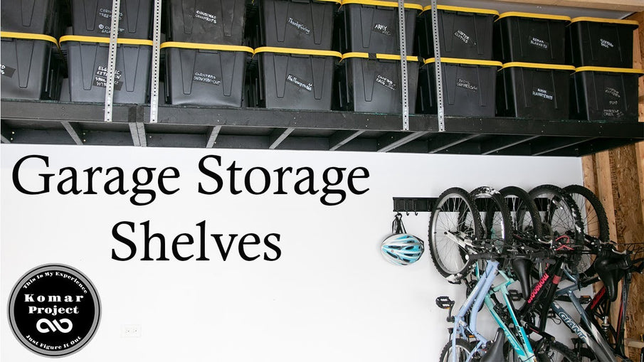 Garage storage shelves are a great addition to any garage allowing you to organize your things in bins