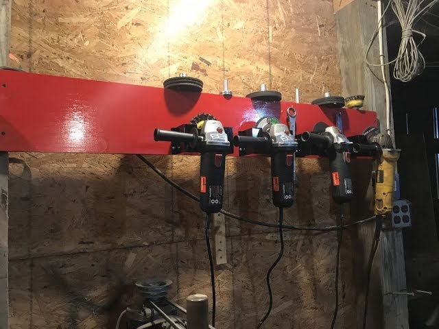 Angle Grinder Storage Rack.