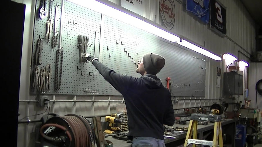 Moving the pegboard over about 30"