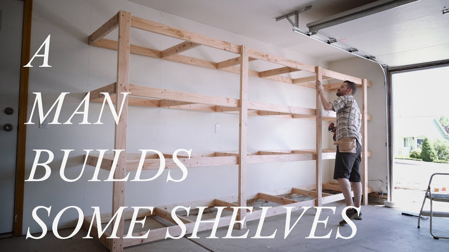 Today I show you how to build your own garage shelving unit built out of 2x4s and plywood (or OSB)