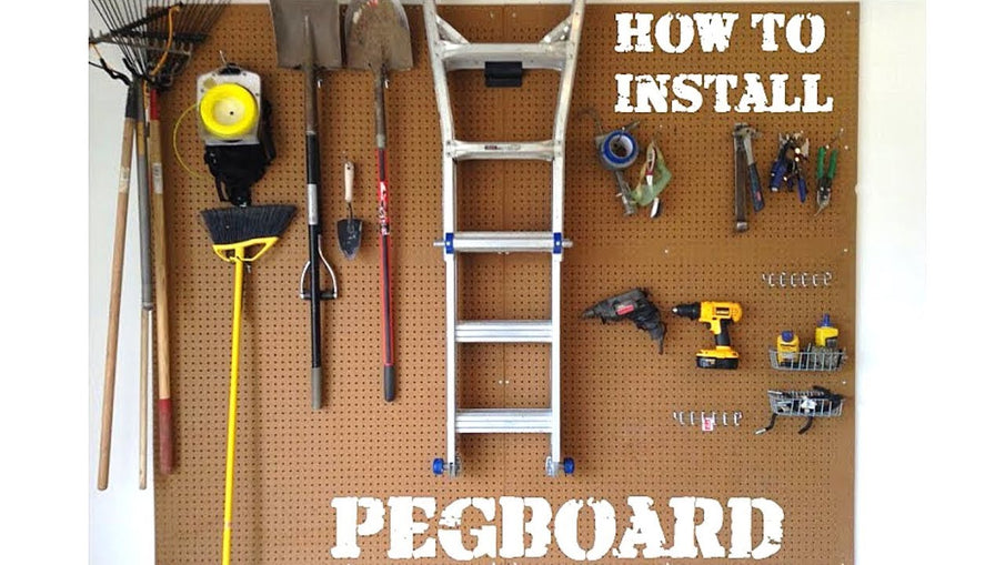 In this video I show how to install pegboard on a wall to help organize your tools.