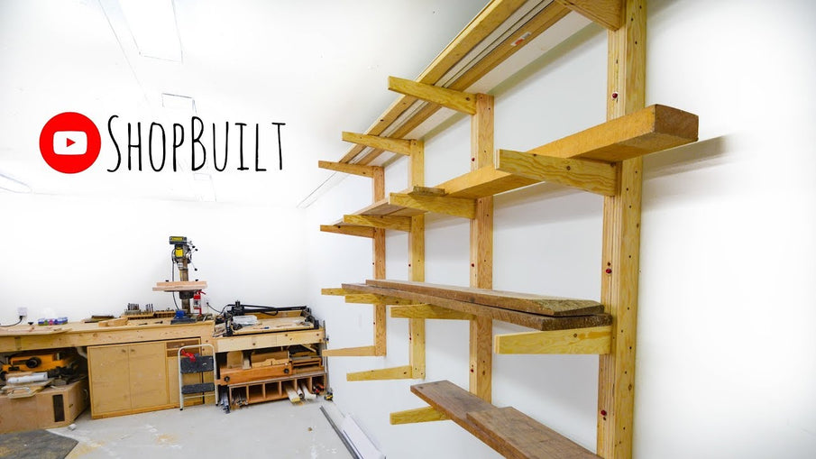 this week i build a much needed lumber rack