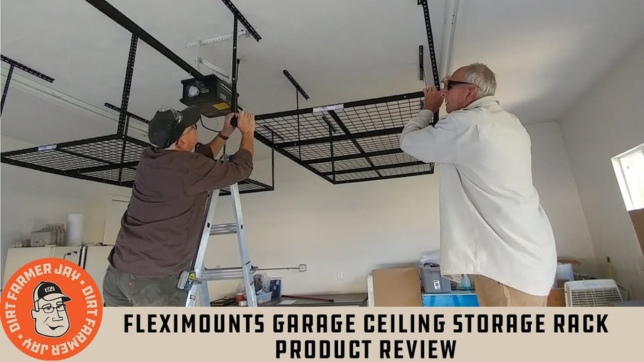 Fleximounts Garage Ceiling Storage Rack Product Review by DirtFarmerJay (2 years ago)