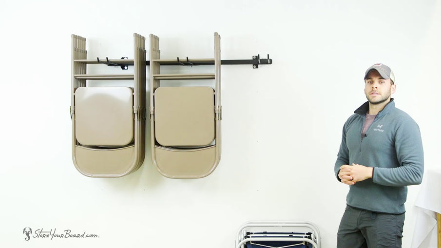 Folding Chair Storage Rack | StoreYourBoard by StoreYourBoard.com (2 years ago)