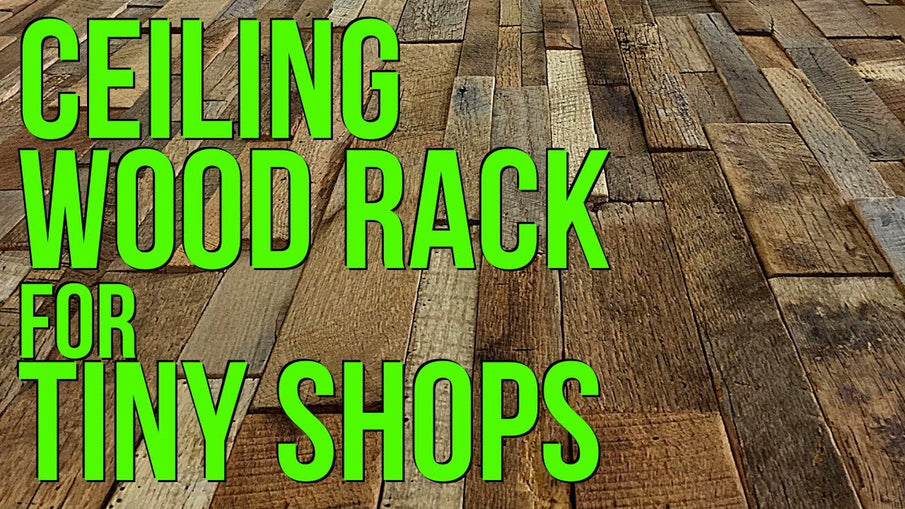 Wood Storage Wood Rack small shop by Burke Makes Stuff (9 months ago)