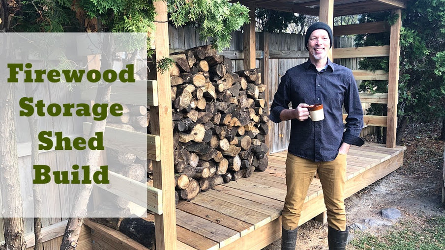Firewood Storage Shed Build DIY Firewood Storage Rack by Silver Lining Day Dreams (5 months ago)