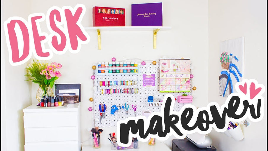 Hey everyone! *:･ﾟ✧ Woo hoo! I'm so excited for this one! Watch me makeover my desk/filming set up! LINKS ♥ Pegboard
