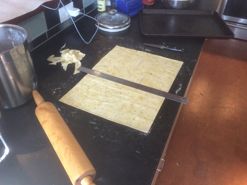 Lemon and Poppy Seed Sourdough Discard Crackers