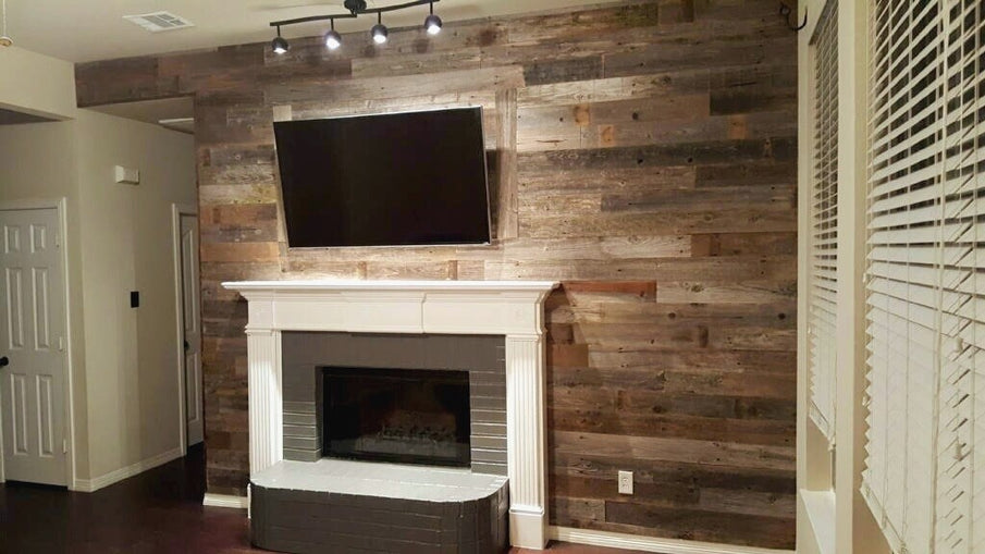 Large Space Reclaimed Wood Wall
