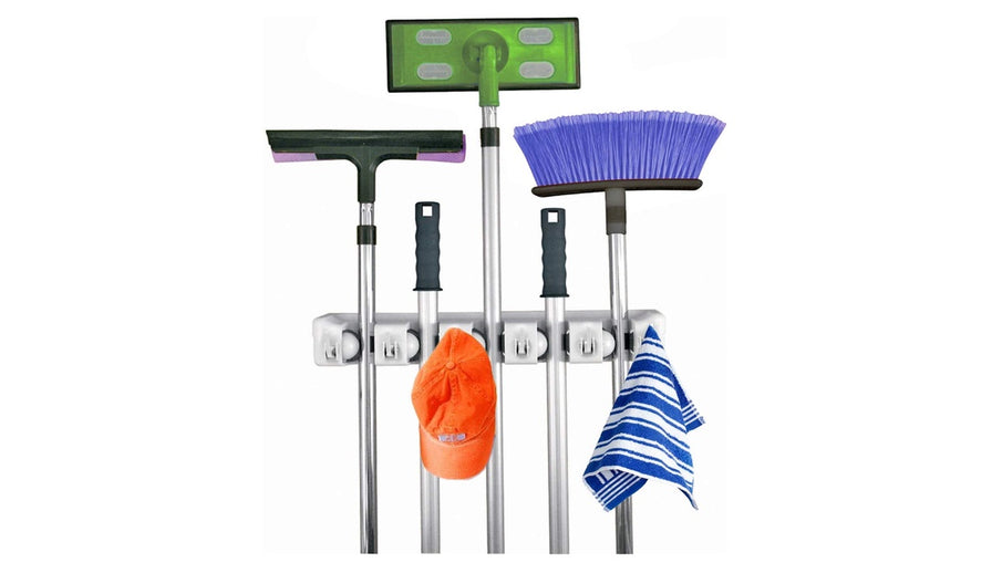 Geek Daily Deals January 1, 2019: Get Organized in the New Year With This Mop and Broom Holder Just $11 Today!