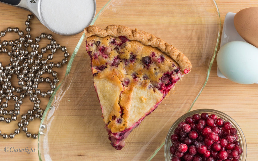 Delightfully Sweet and Delightfully Sour - Lingonberry Chess Pie