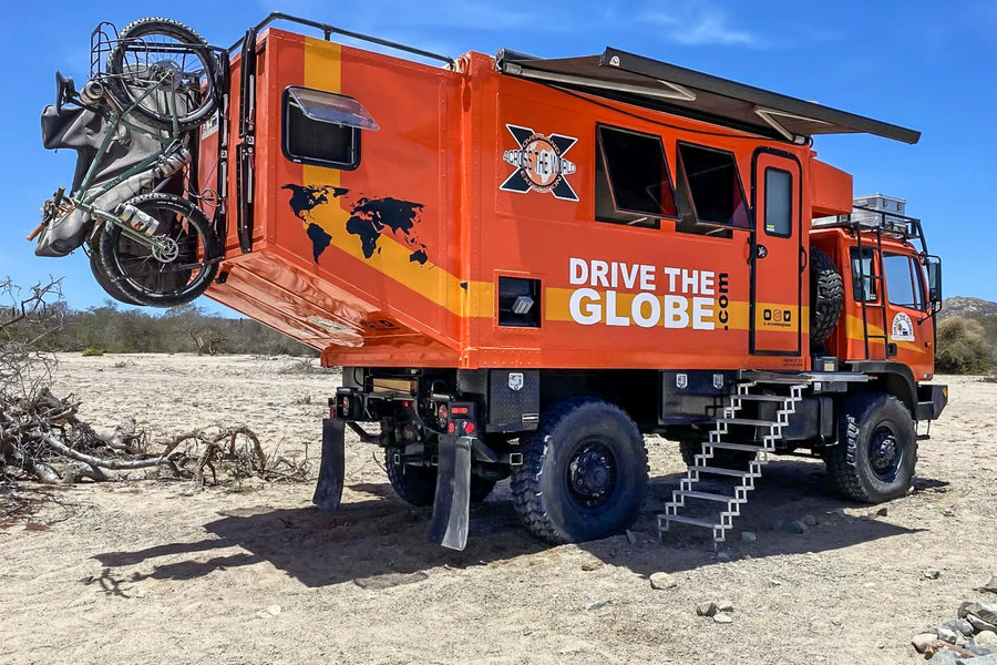 Massive Orange Overland Camper Up for Auction: Drive The Globe Stewart & Stevenson