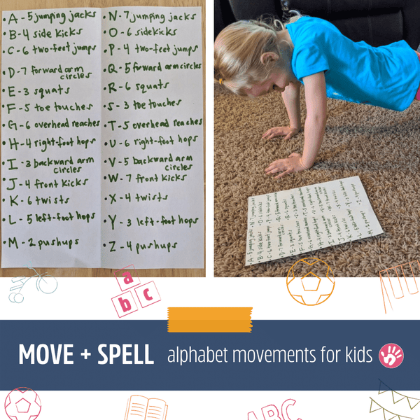 Move & Spell Fun Gross Motor Literacy Game