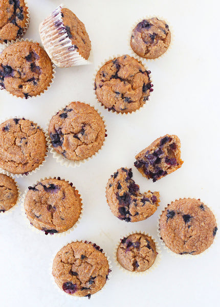 Honey Blueberry Bran Muffins