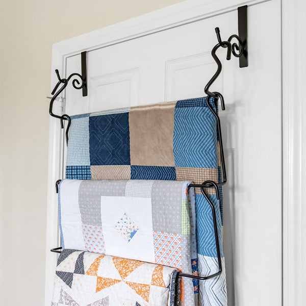The Quilt Keeper over-the-door quilt rack is here!