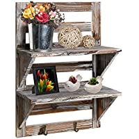 MyGift Rustic Wood Wall Mounted Organizer Shelves only $34.99
