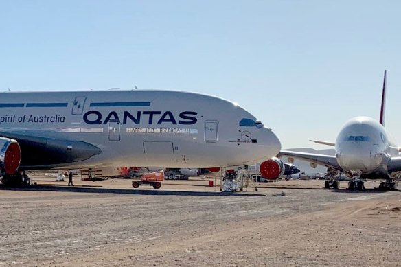 Qantas is bringing back Airbus A380s from the California desert