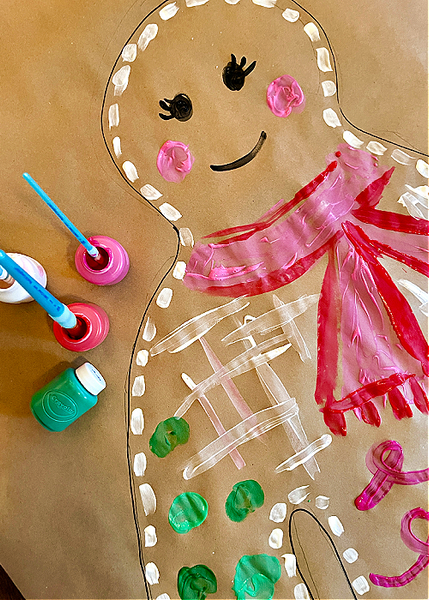 Giant Gingerbread Man Activity for Kids