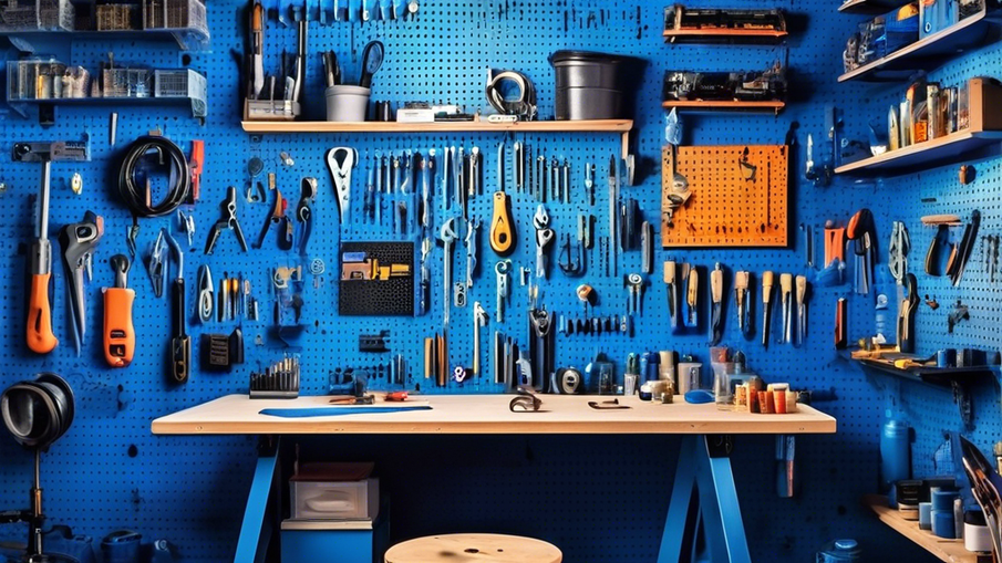 Blue Pegboard: A Versatile Organizer for Home and Workshops