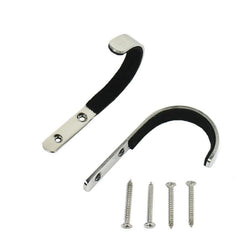 1 Pair Gun Wall Mount Storage Rack J-Hook Rifle Shot gun Hangers Set Anti-Scratch New Stainless steel gun rack