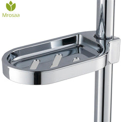 1 Pcs Mrosaa Soap Dishes ABS Plastic Soap Plates Box Holder Bathroom Soap Storage Rack Drain Bathroom Shower Supply Accessories