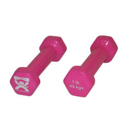 CanDoå¨ vinyl coated dumbbell - 1 lb. - Pink, pair