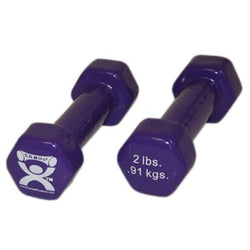 CanDoå¨ vinyl coated dumbbell - 2 lb. - Violet, pair