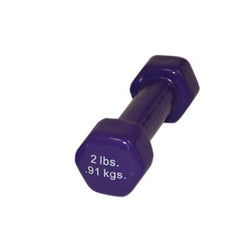 CanDoå¨ vinyl coated dumbbell - 2 lb. - Violet, each